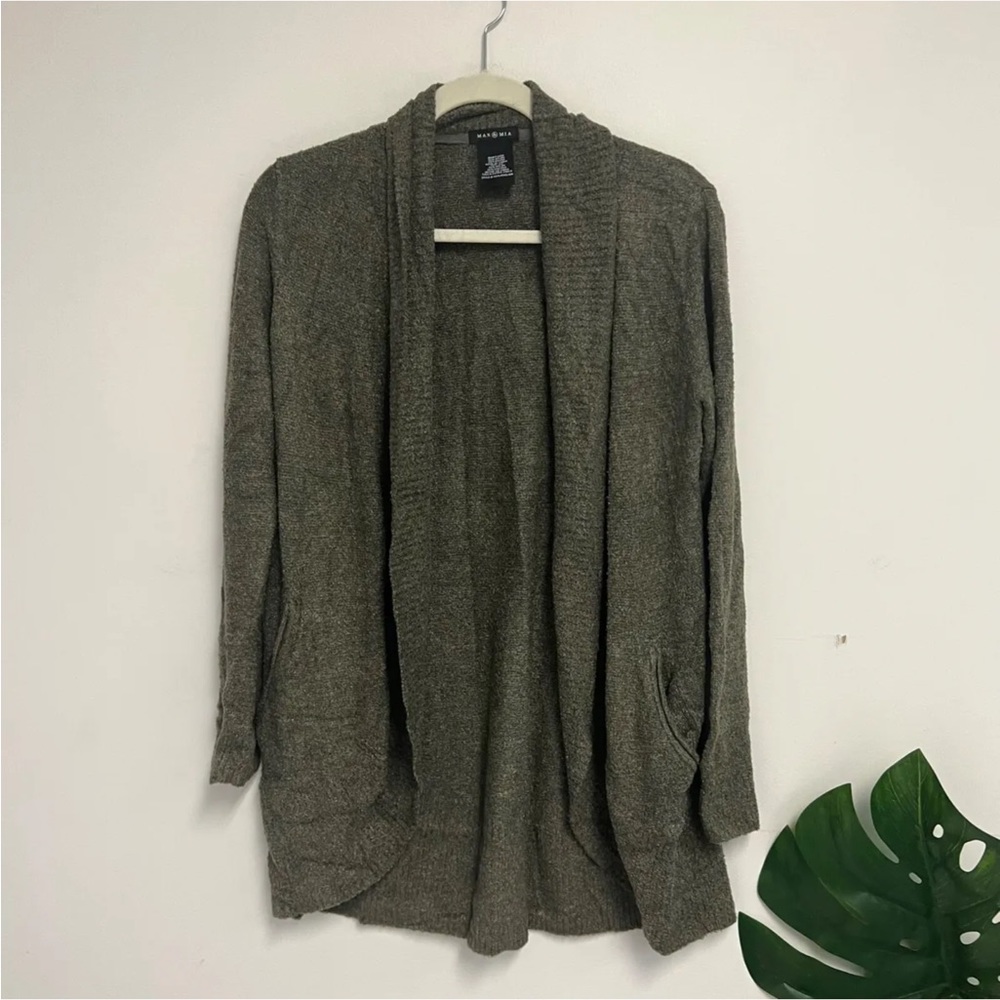 Max & Mia Women's The Essential Travel Cardigan
Open Front Pockets Size M
Olive